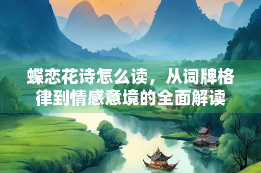 蝶恋花诗怎么读，从词牌格律到情感意境的全面解读