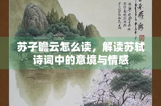 苏子瞻云怎么读，解读苏轼诗词中的意境与情感