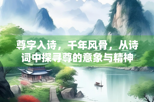 尊字入诗，千年风骨，从诗词中探寻尊的意象与精神
