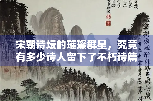 宋朝诗坛的璀璨群星，究竟有多少诗人留下了不朽诗篇？