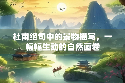 杜甫绝句中的景物描写，一幅幅生动的自然画卷