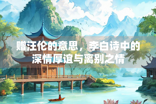 赠汪伦的意思，李白诗中的深情厚谊与离别之情