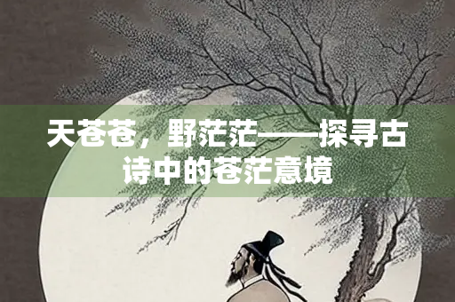 天苍苍,野茫茫——探寻古诗中的苍茫意境 天苍苍,野茫茫——探寻古诗中的苍茫意境