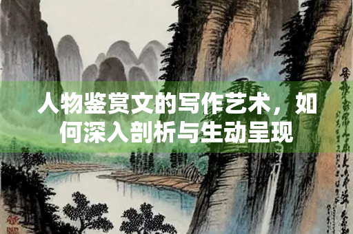 人物鉴赏文的写作艺术，如何深入剖析与生动呈现