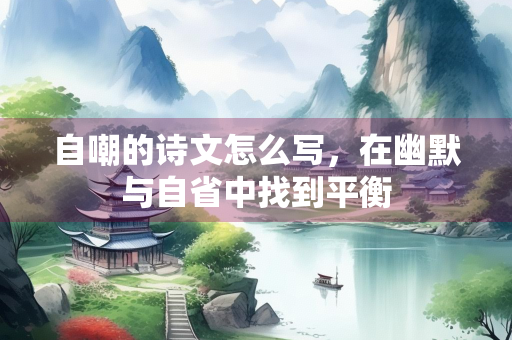 自嘲的诗文怎么写，在幽默与自省中找到平衡