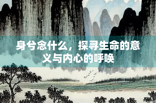 身兮念什么，探寻生命的意义与内心的呼唤