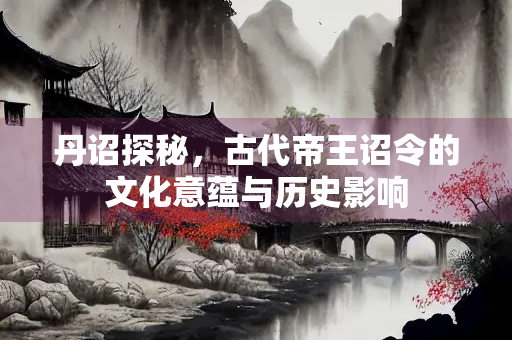 丹诏探秘，古代帝王诏令的文化意蕴与历史影响