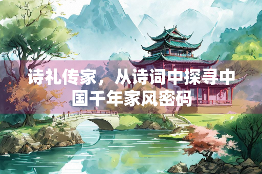 诗礼传家，从诗词中探寻中国千年家风密码