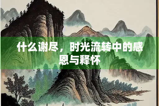 什么谢尽，时光流转中的感恩与释怀