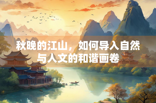 秋晚的江山，如何导入自然与人文的和谐画卷