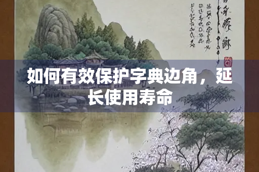 如何有效保护字典边角，延长使用寿命
