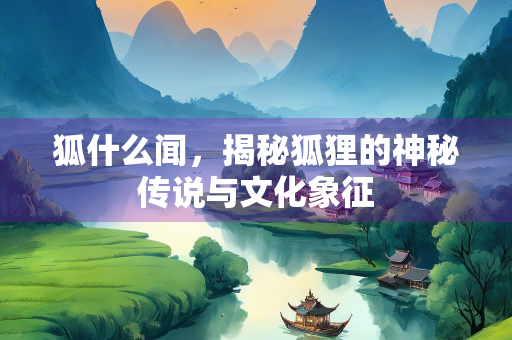 狐什么闻，揭秘狐狸的神秘传说与文化象征