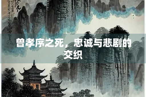 曾孝序之死，忠诚与悲剧的交织
