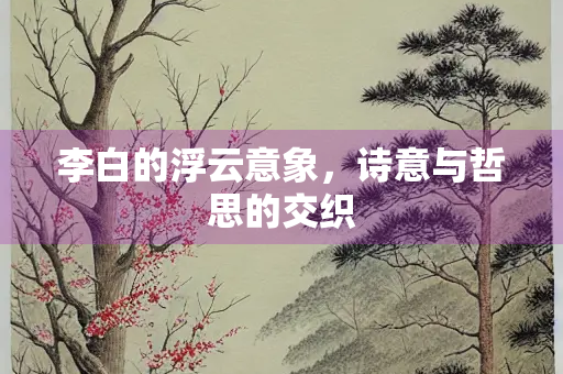 李白的浮云意象，诗意与哲思的交织