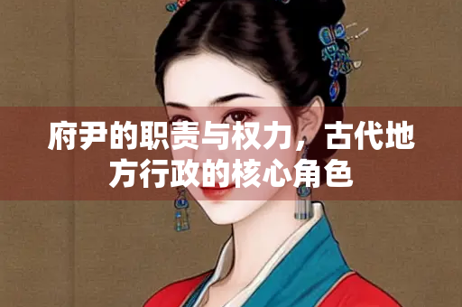 府尹的职责与权力，古代地方行政的核心角色