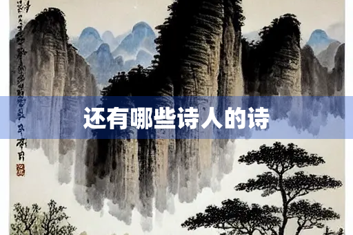 还有哪些诗人的诗