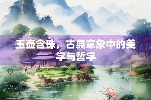 玉壶含珠，古典意象中的美学与哲学