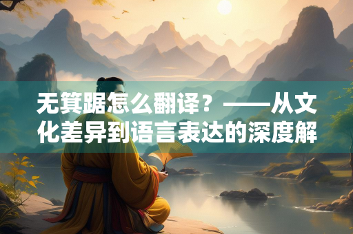 无箕踞怎么翻译？——从文化差异到语言表达的深度解析