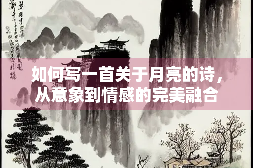 如何写一首关于月亮的诗，从意象到情感的完美融合