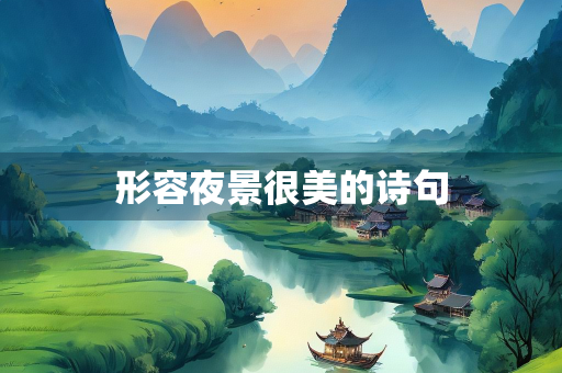 形容夜景很美的诗句