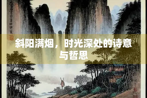 斜阳满烟，时光深处的诗意与哲思