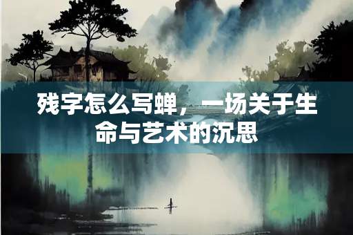 残字怎么写蝉，一场关于生命与艺术的沉思
