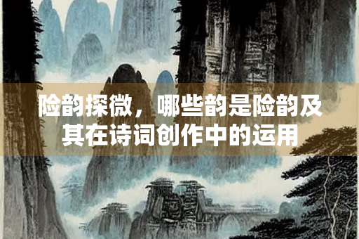 险韵探微，哪些韵是险韵及其在诗词创作中的运用