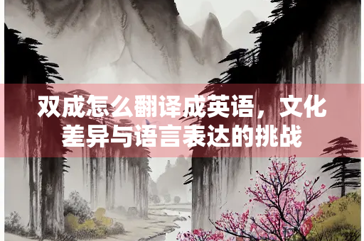 双成怎么翻译成英语，文化差异与语言表达的挑战