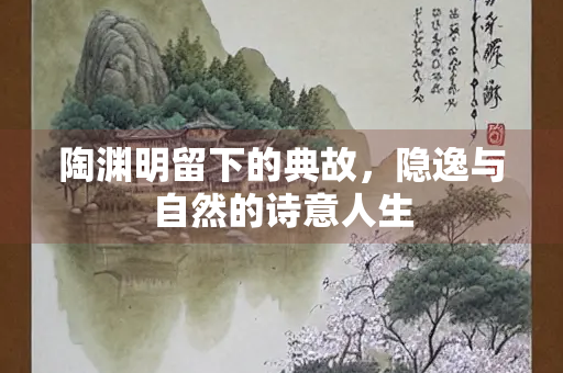 陶渊明留下的典故，隐逸与自然的诗意人生