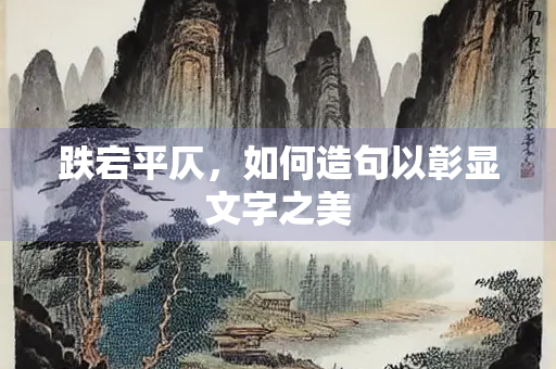 跌宕平仄，如何造句以彰显文字之美