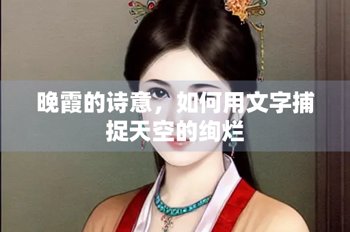 晚霞的诗意，如何用文字捕捉天空的绚烂