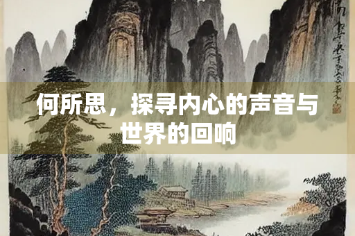 何所思，探寻内心的声音与世界的回响
