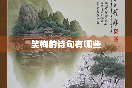 笑梅的诗句有哪些