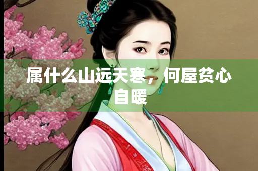 属什么山远天寒，何屋贫心自暖