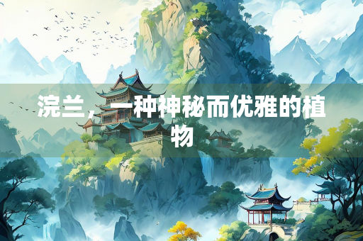浣兰，一种神秘而优雅的植物