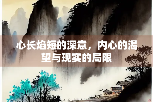 心长焰短的深意，内心的渴望与现实的局限