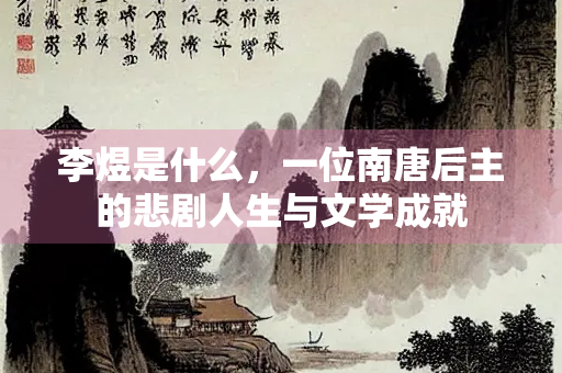 李煜是什么，一位南唐后主的悲剧人生与文学成就