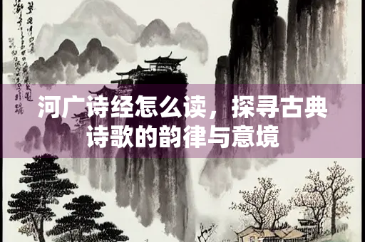 河广诗经怎么读，探寻古典诗歌的韵律与意境