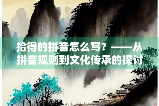 拾得的拼音怎么写？——从拼音规则到文化传承的探讨