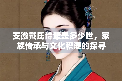 安徽戴氏诗辈是多少世，家族传承与文化积淀的探寻