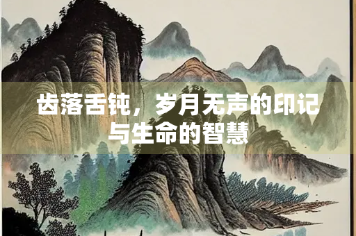齿落舌钝，岁月无声的印记与生命的智慧