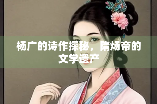杨广的诗作探秘，隋炀帝的文学遗产