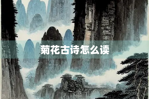 菊花古诗怎么读 菊花古诗怎么读