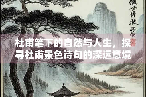 杜甫笔下的自然与人生，探寻杜甫景色诗句的深远意境