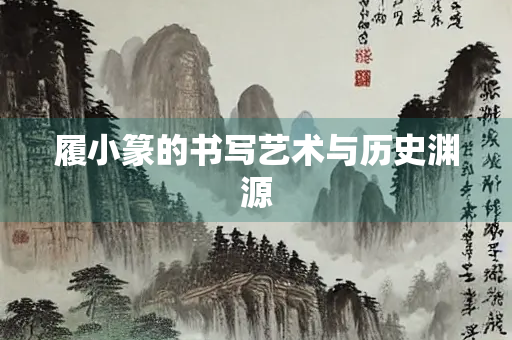 履小篆的书写艺术与历史渊源