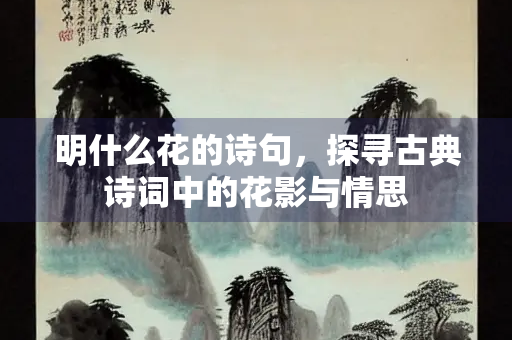 明什么花的诗句，探寻古典诗词中的花影与情思