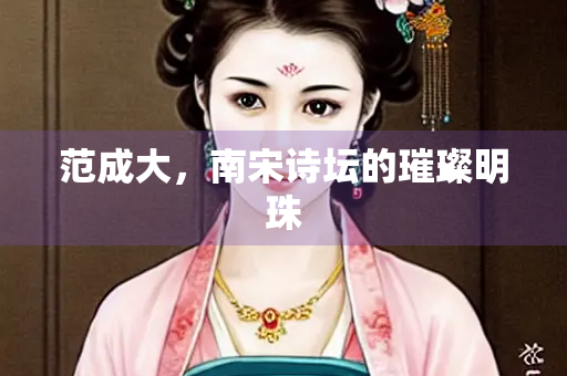 范成大，南宋诗坛的璀璨明珠