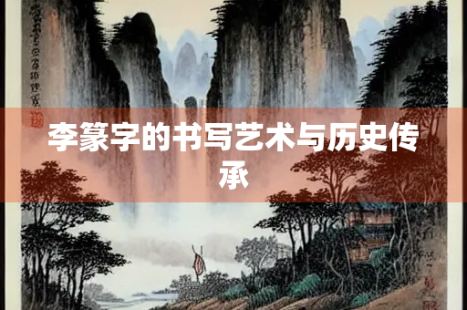 李篆字的书写艺术与历史传承