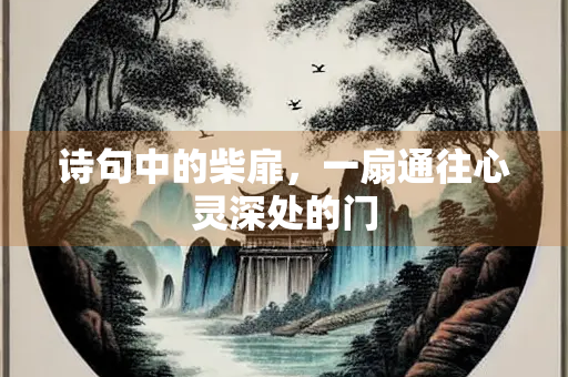 诗句中的柴扉，一扇通往心灵深处的门