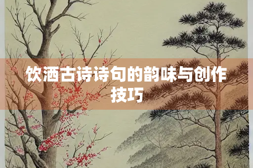 饮洒古诗诗句的韵味与创作技巧